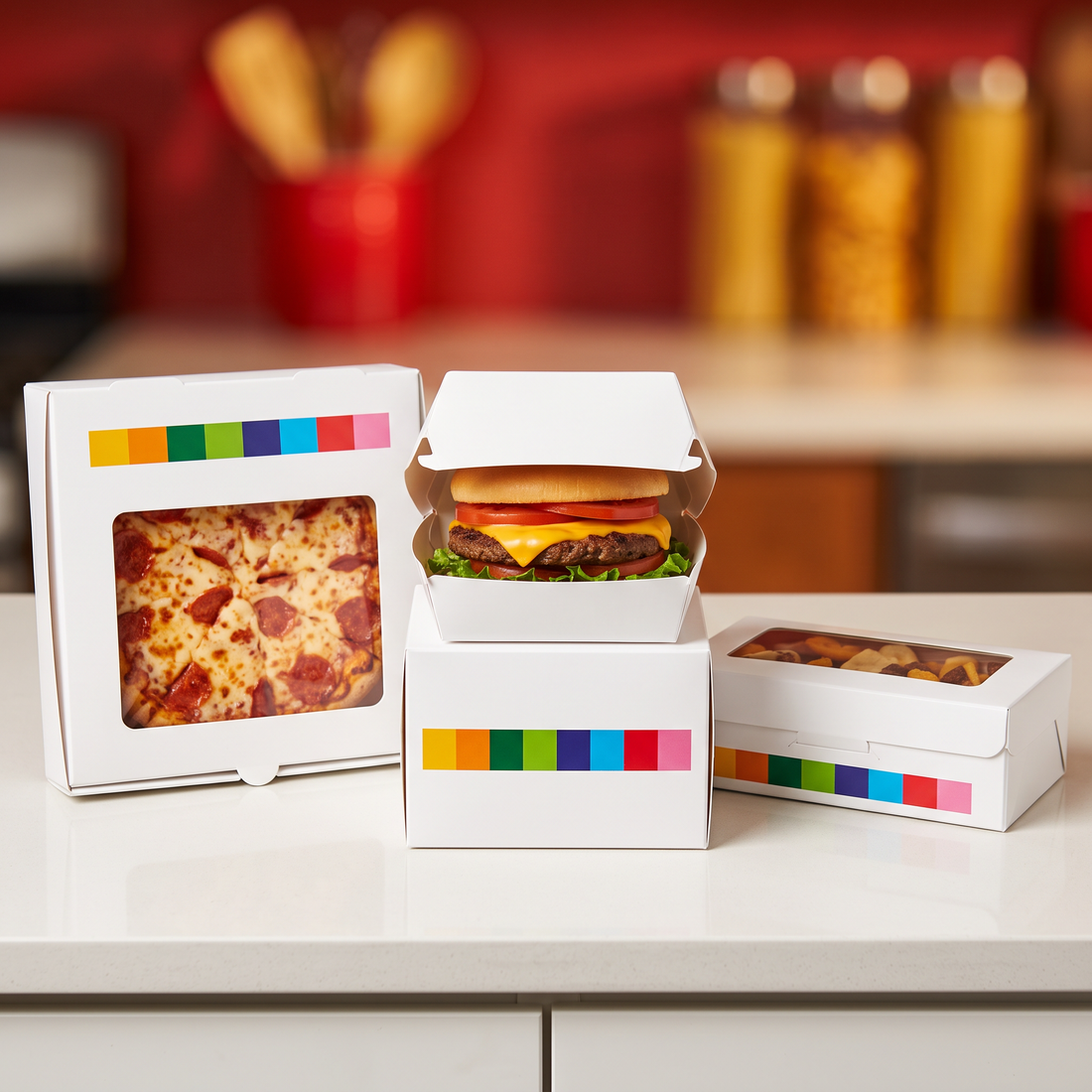 Grease Resistant Pizza & Food Clamshells