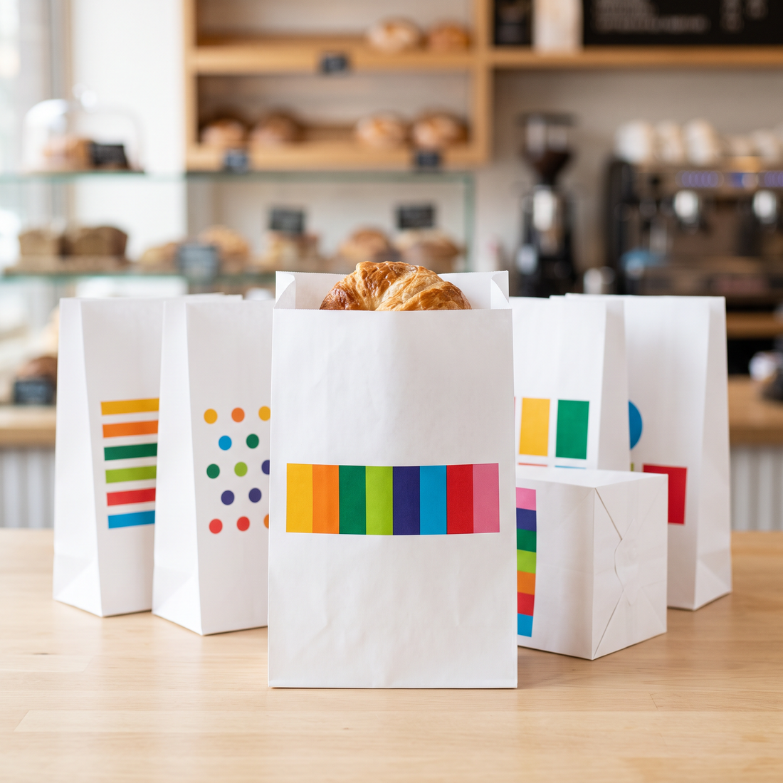 Printed 6# Paper Bags