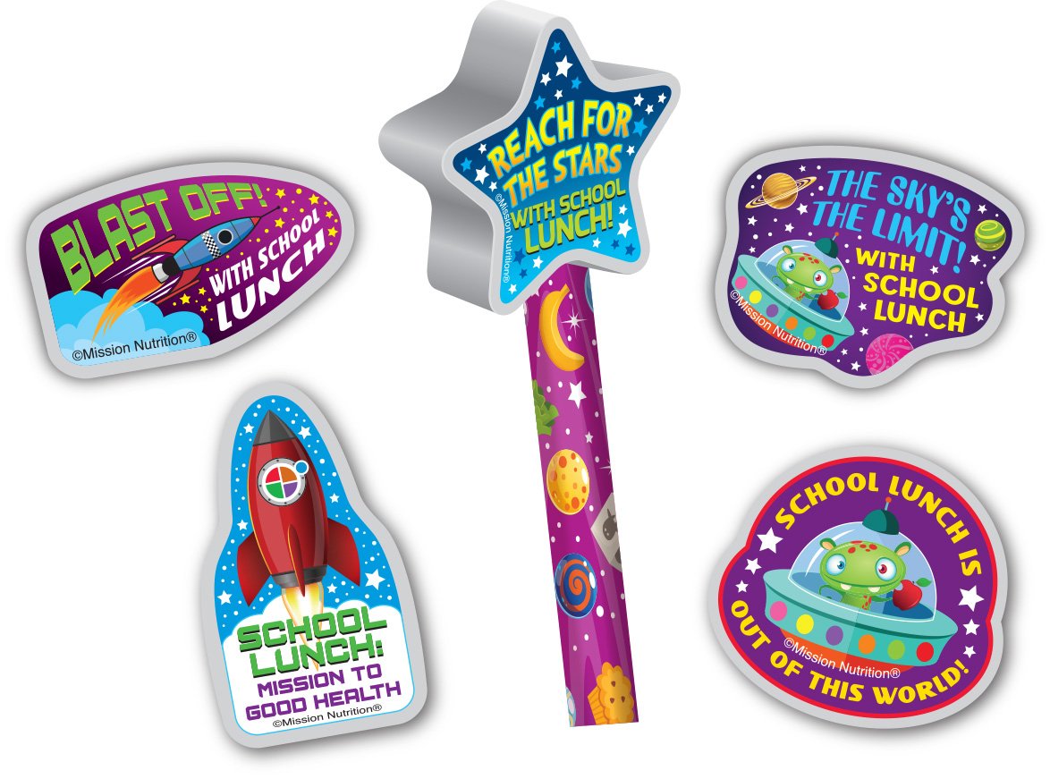 Pencil Topper - School Lunch is Out of This World